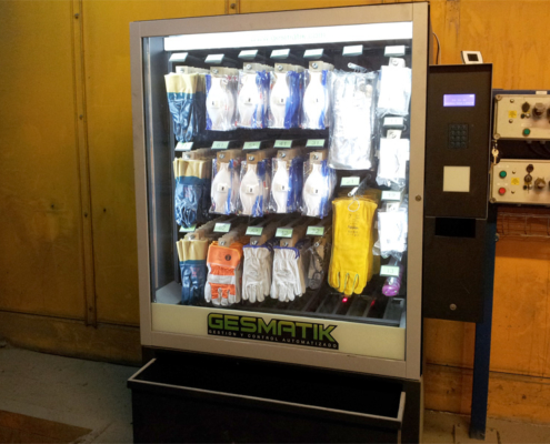 Vending machine for gloves and face masks
